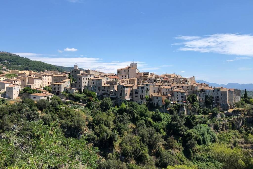 Appartement au calme dans un espace arboré Tourrettes-sur-Loup Exterior foto